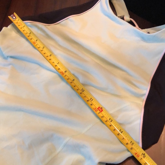 Lululemon mint green soft jersey cross stretch straps back athletic top - Picture 8 of 9